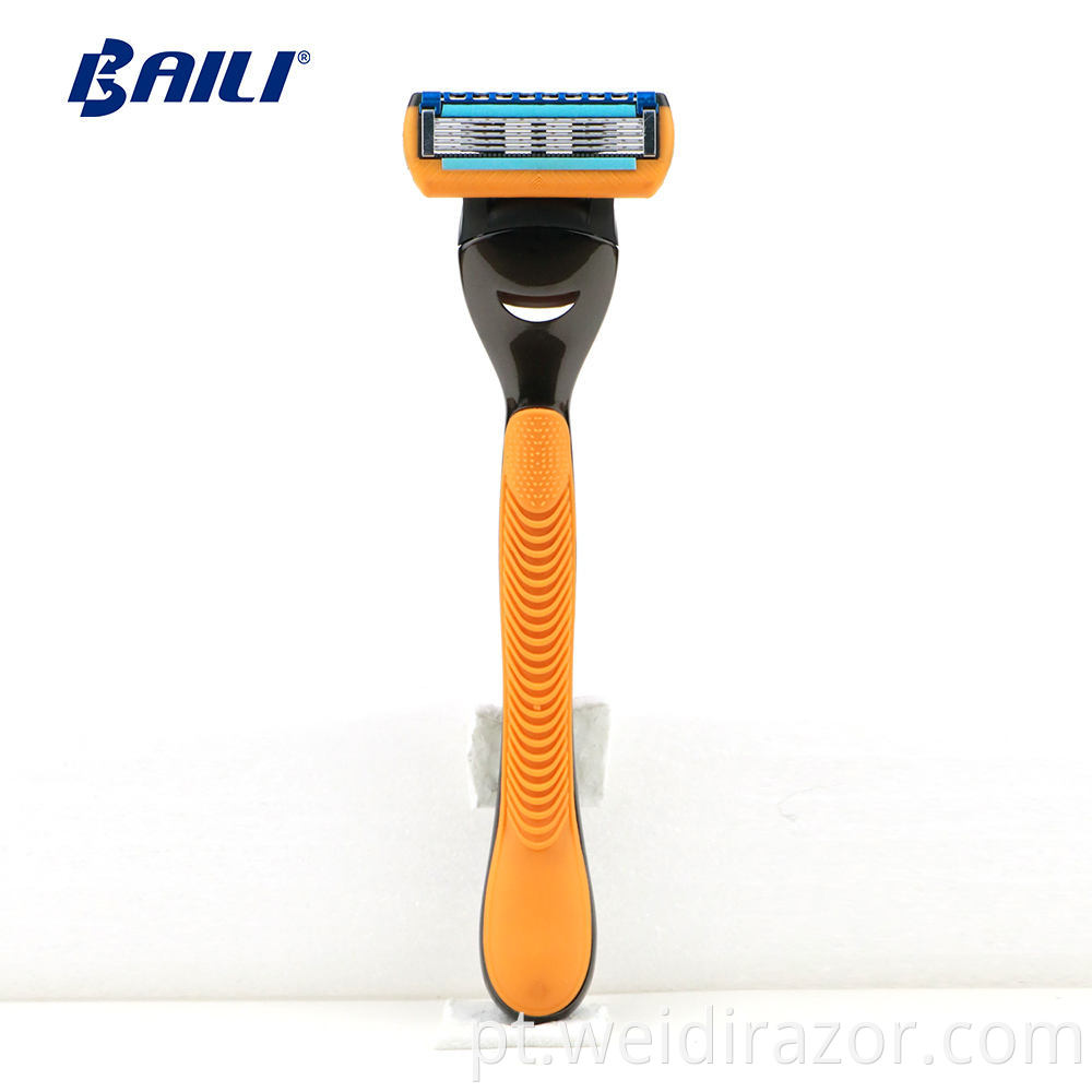 Segurança masculina liga de zinco Razor Aço inoxidável de aço duplo barbeador facial Razor